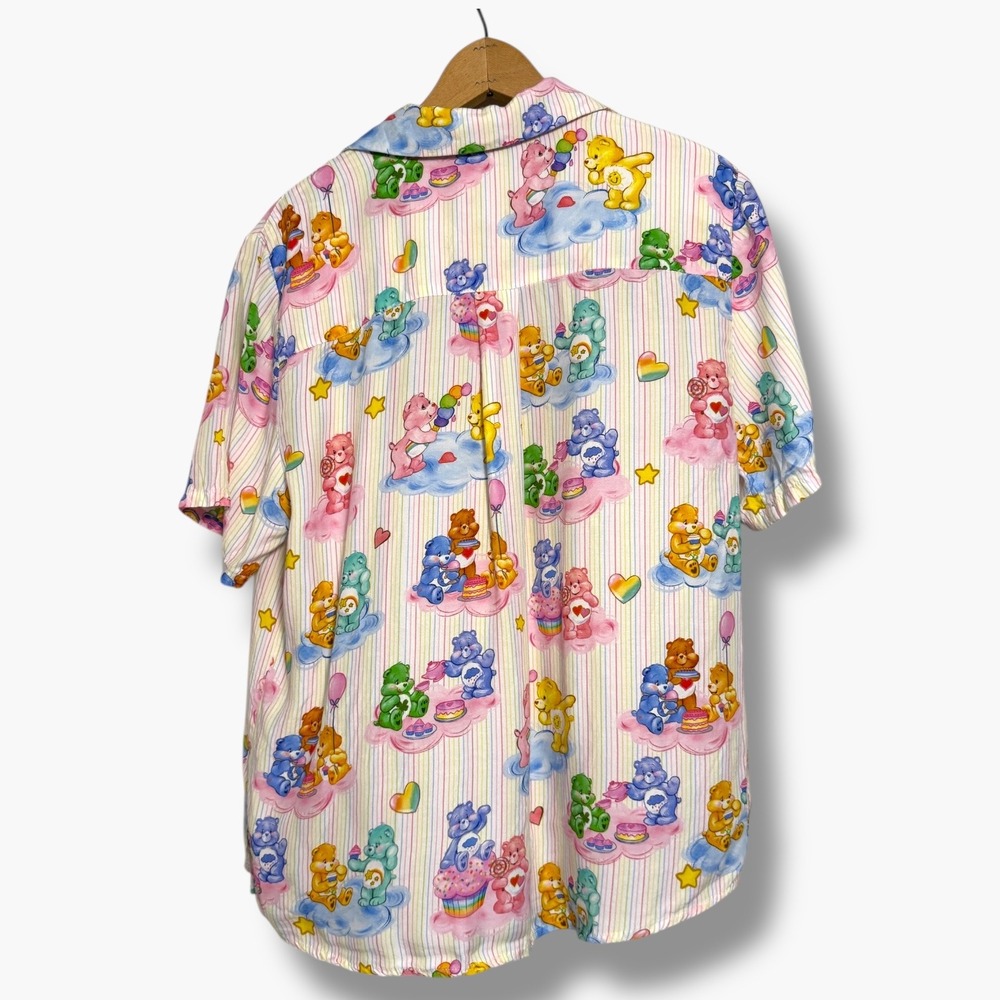 ModCloth x Care Bears Button Front‎ Shirt Rainbow Stripe XL - Picture 2 of 7